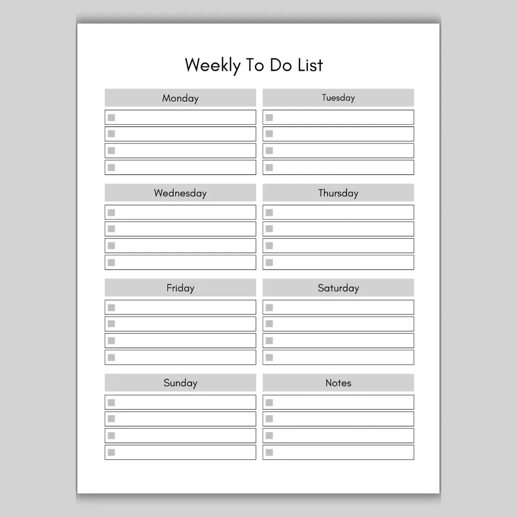 Daily & Weekly Task Organizer