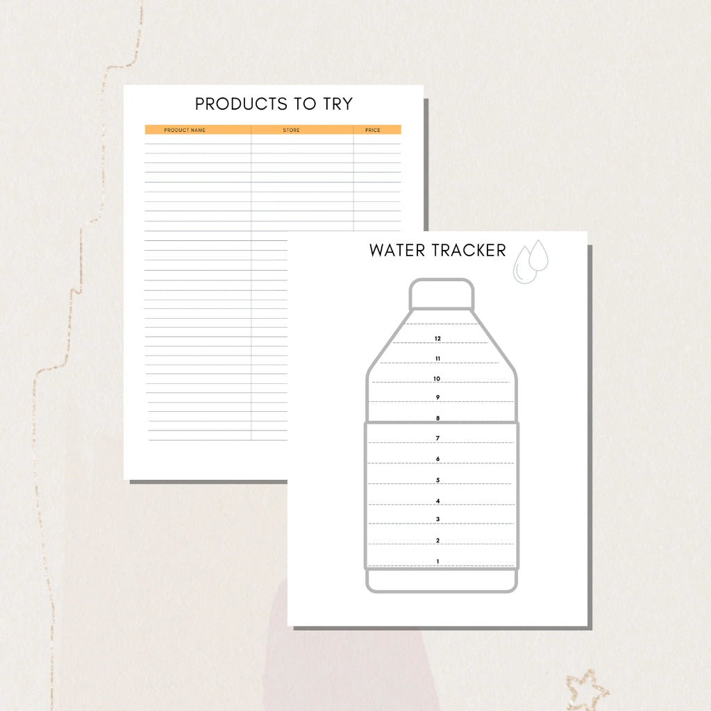 Daily Wellness Planner Template