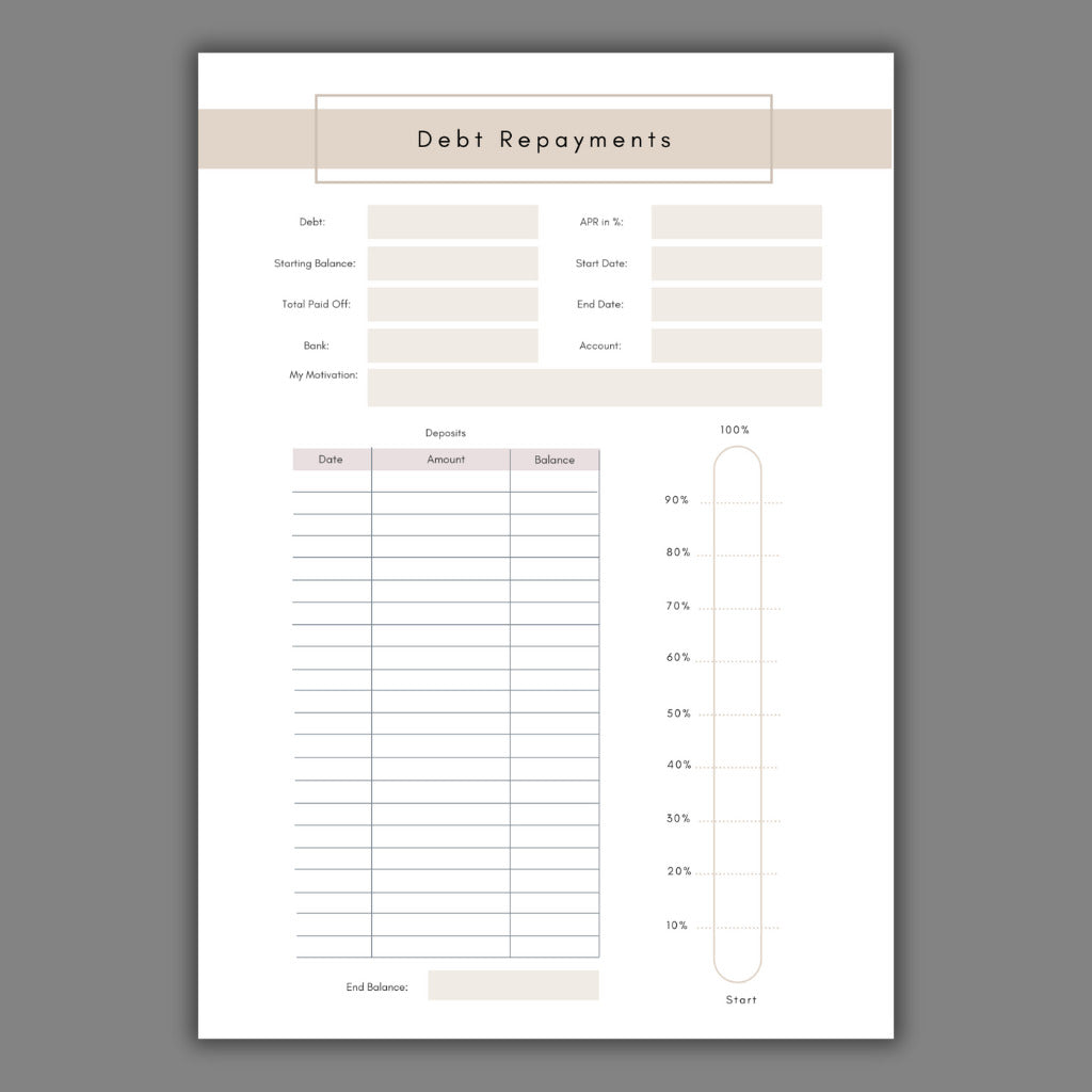 Debt Free Journey Planner