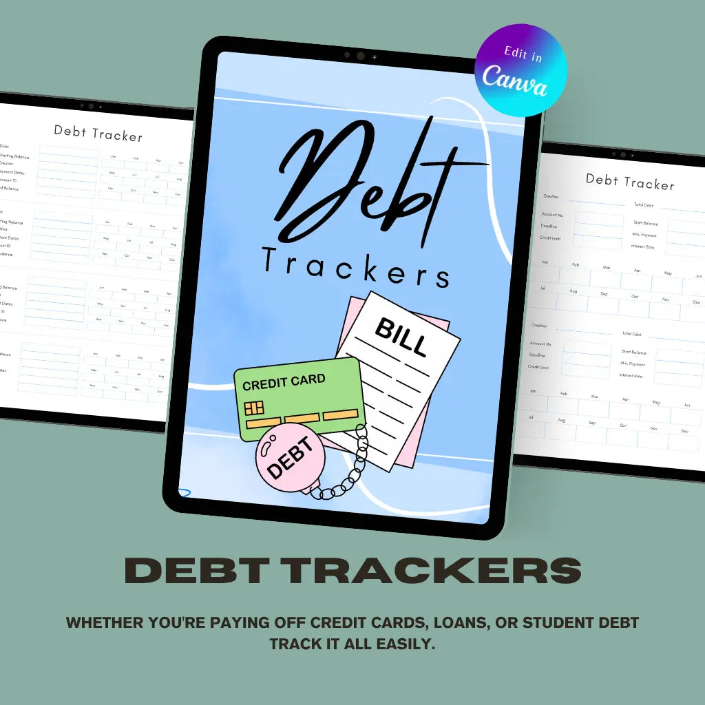 Debt Payoff Tracker Canva Template