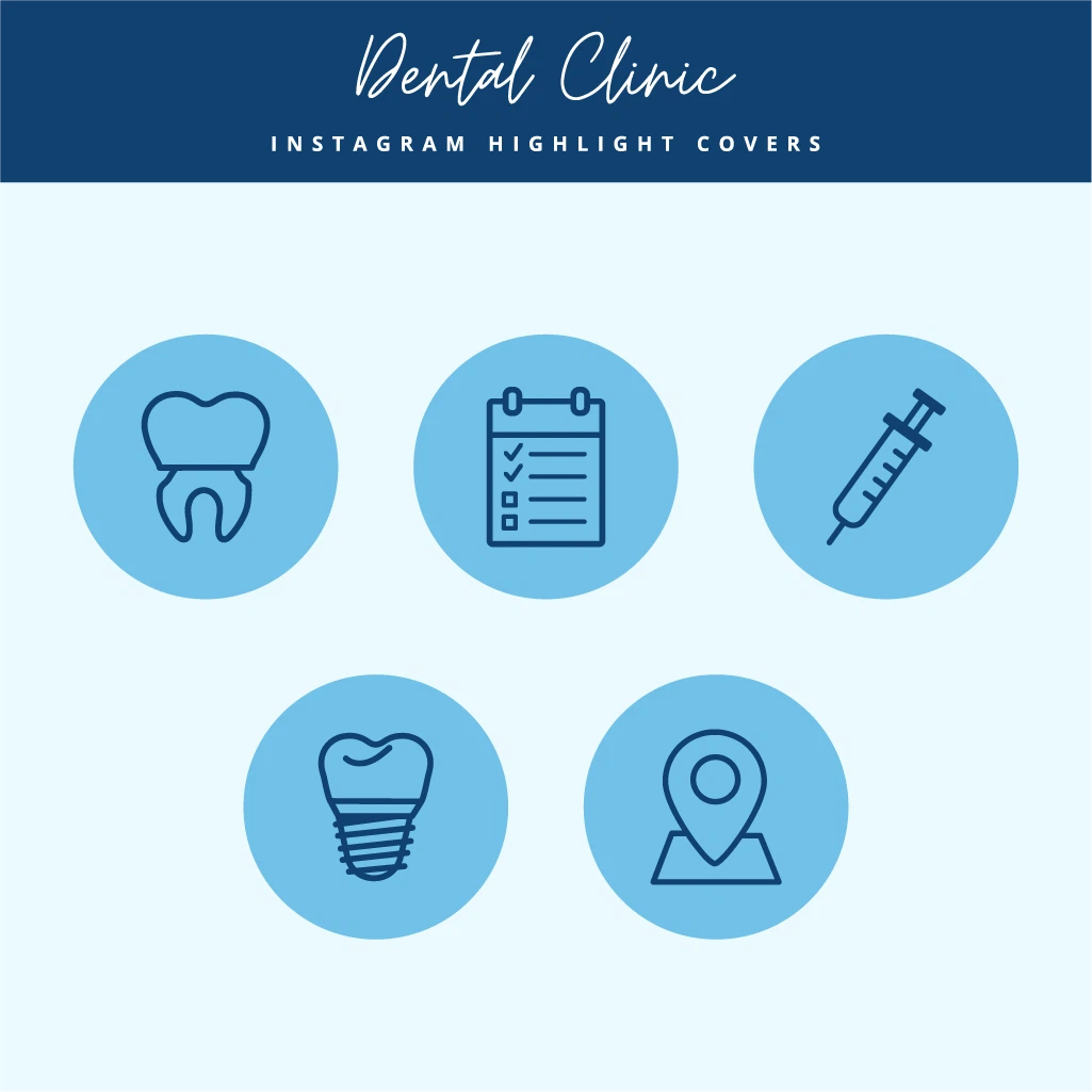 Dentist Instagram Story Highlight Icons