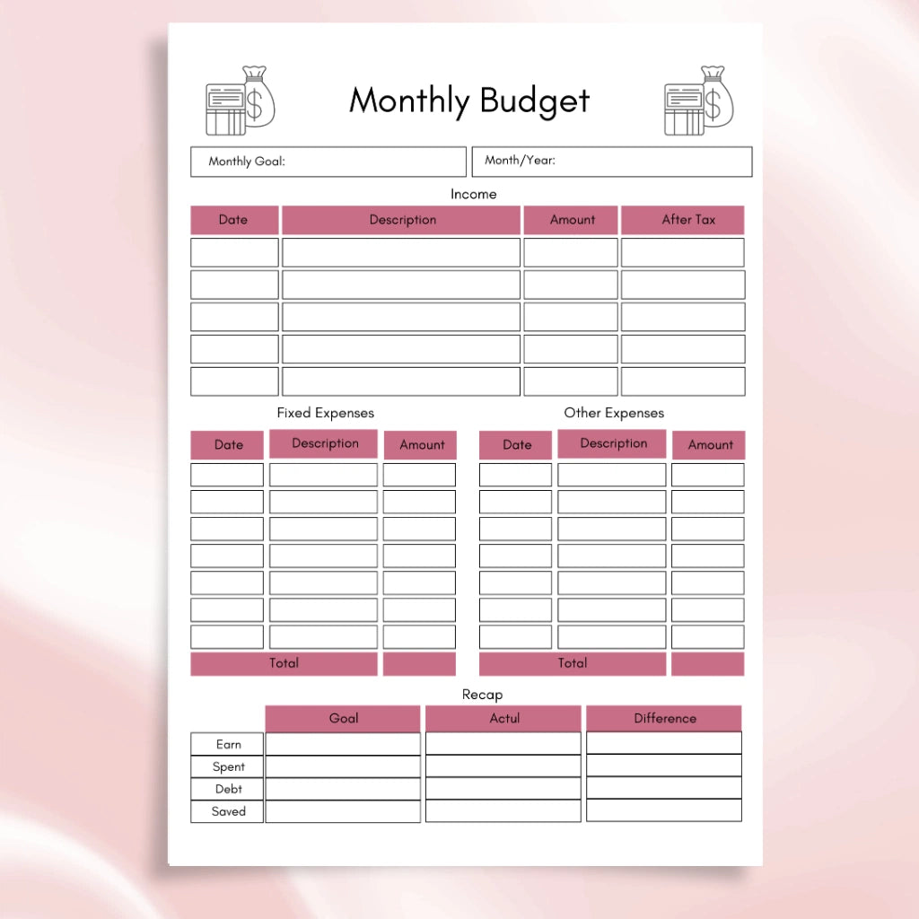 Digital Household Budget Workbook