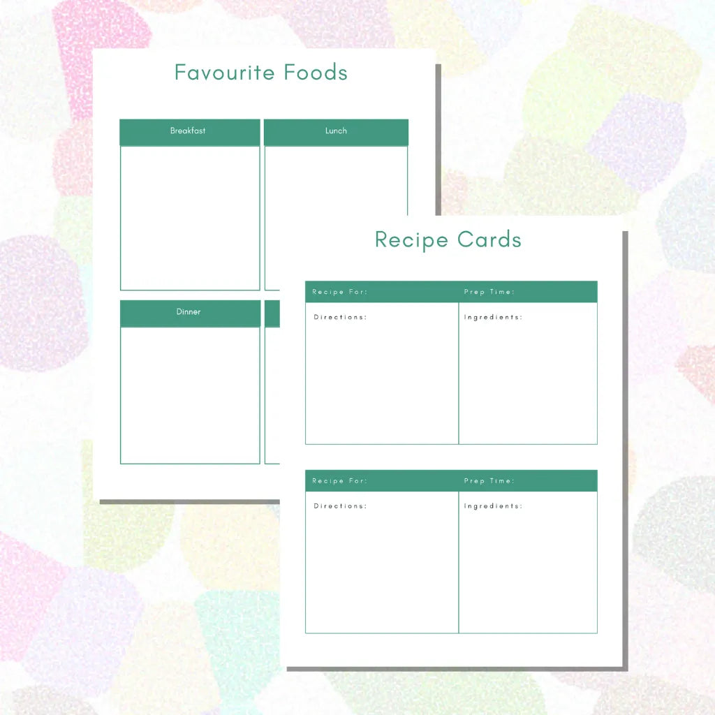 Digital Meal Planning Journal