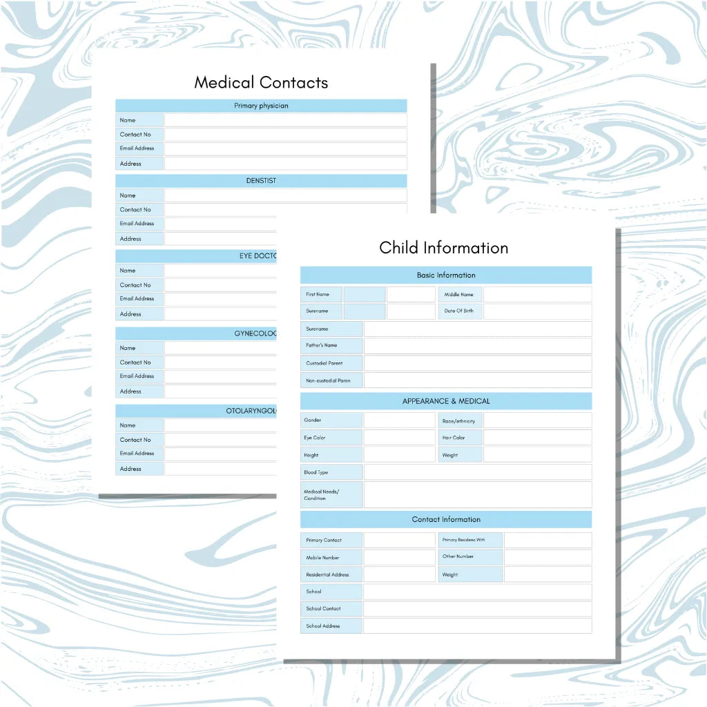 Digital Medical Organizer Canva