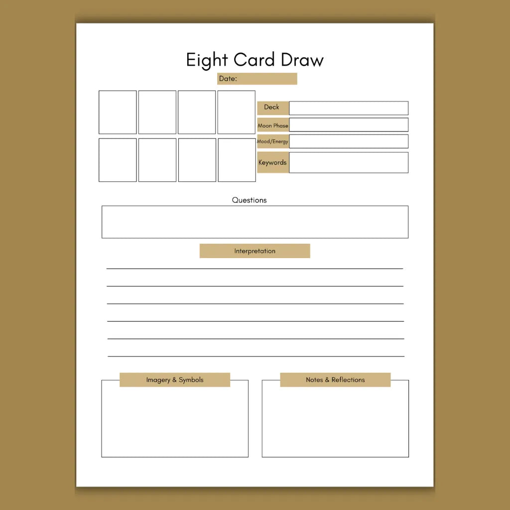 Digital Tarot Journal