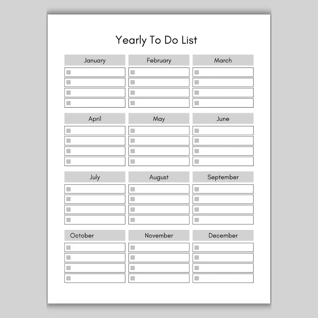 Digital To Do List Template