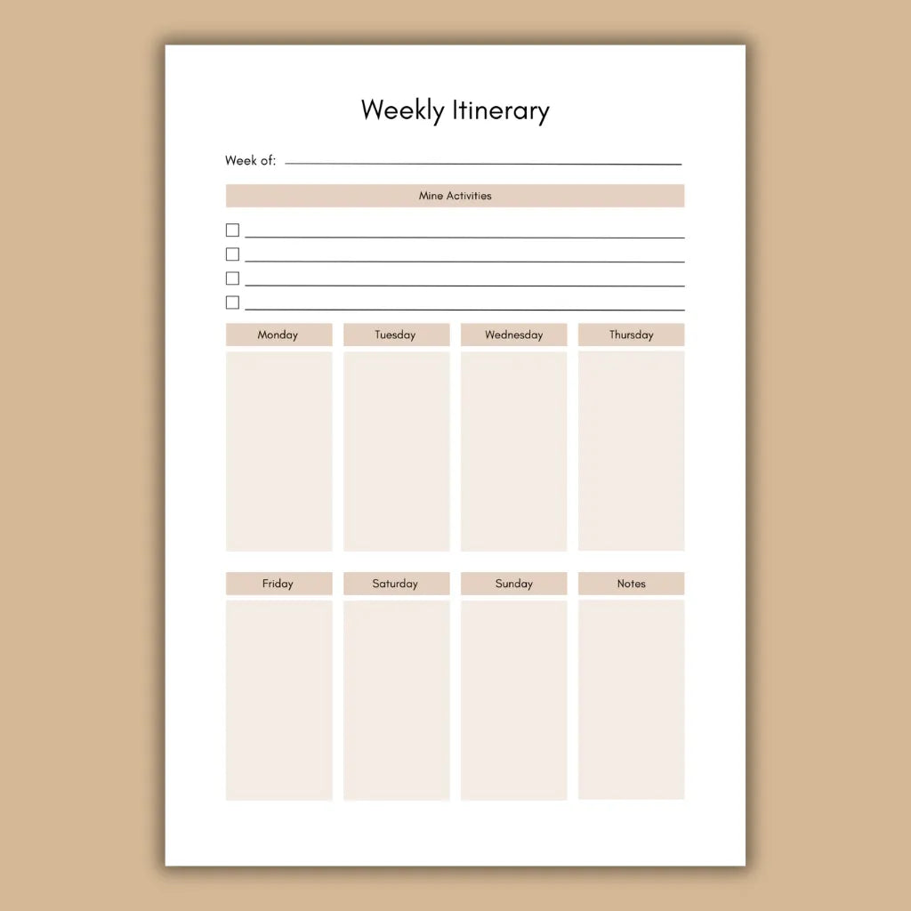 Digital Travel Organizer