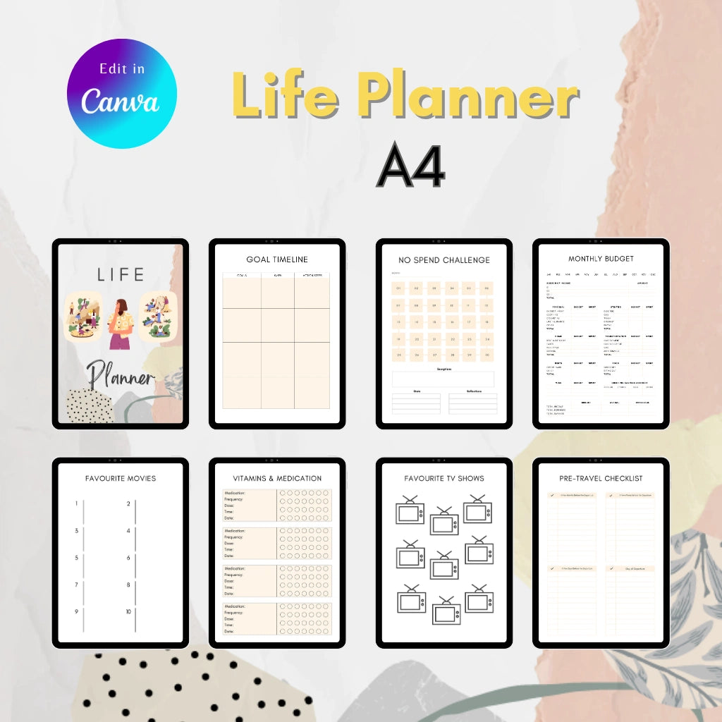 Editable Canva Planner