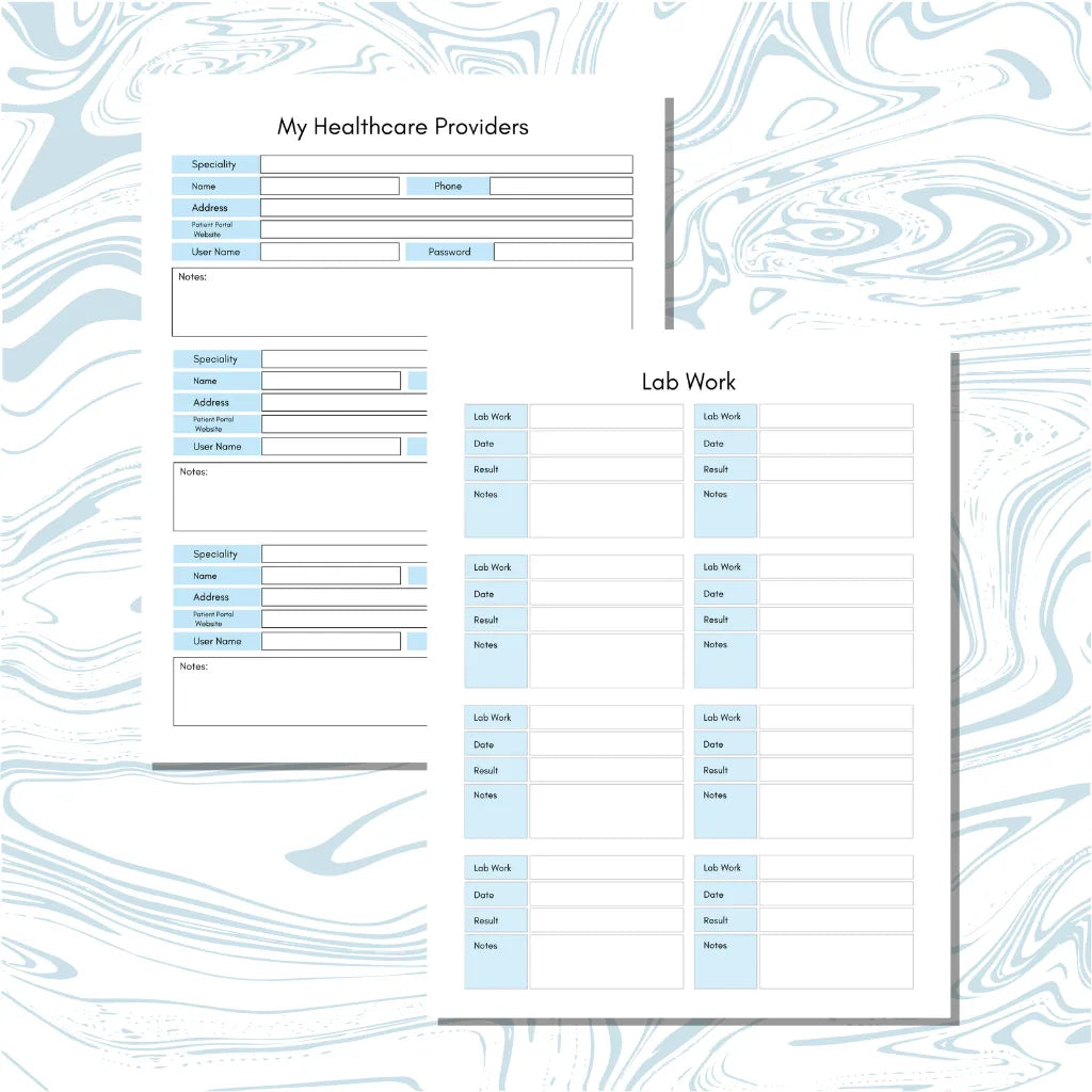 Editable Healthcare Binder