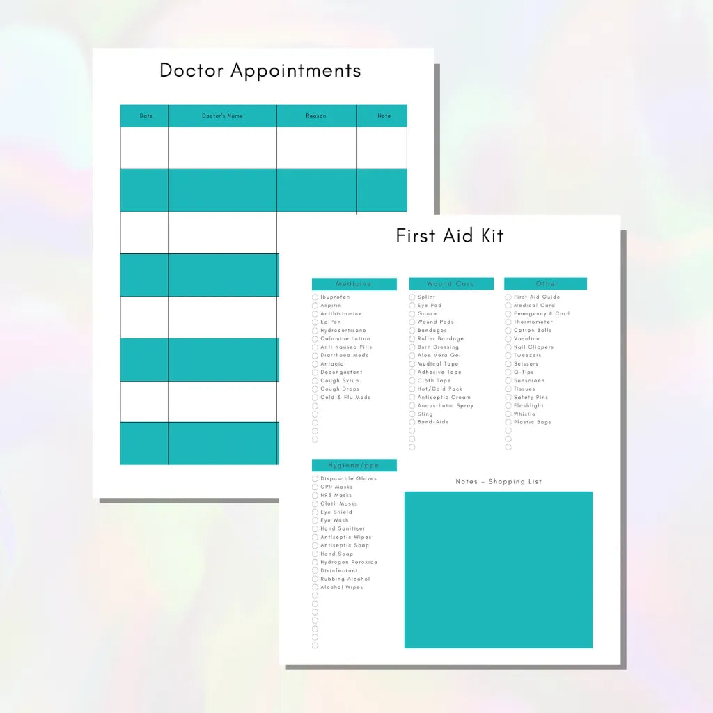 Editable Healthcare Management Binder