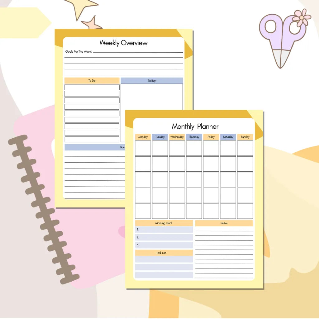 Editable Homeschool Planner Template