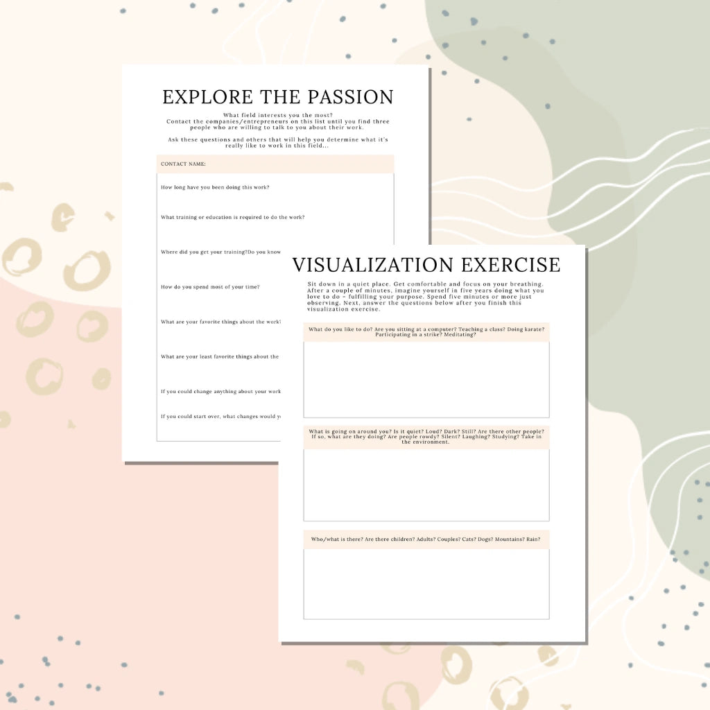 Editable Life Purpose Planner