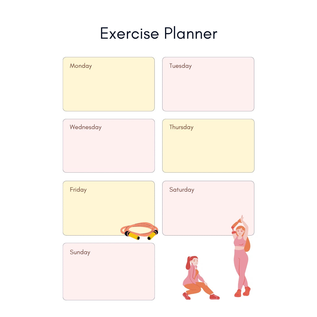 Editable Wellness Planner Canva