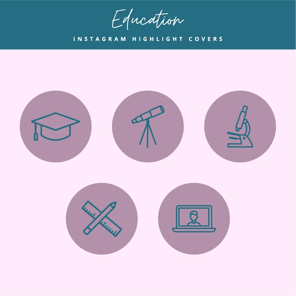 Education & Learning Instagram Highlight Covers