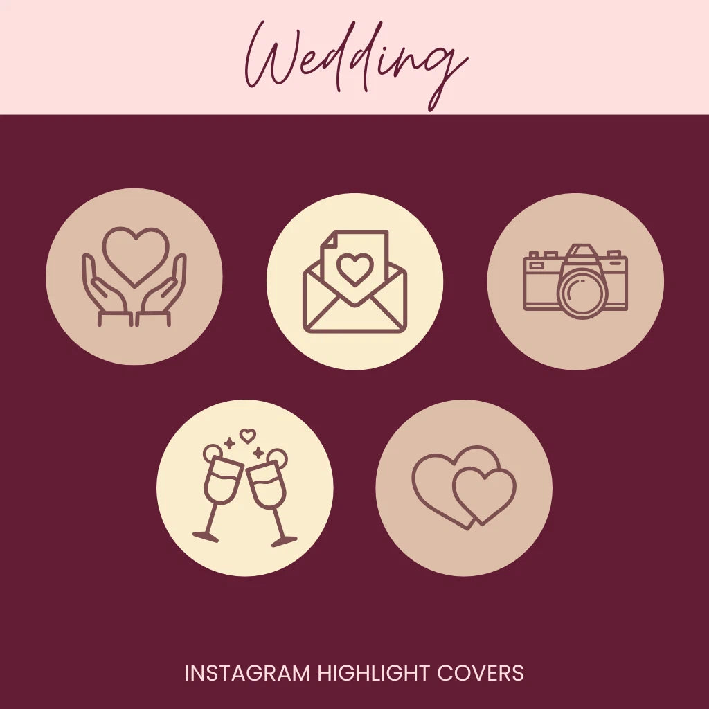 Elegant Wedding Highlight Kit for Instagram