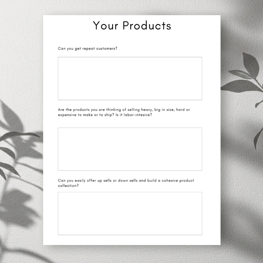 Etsy Shop Strategy Planner