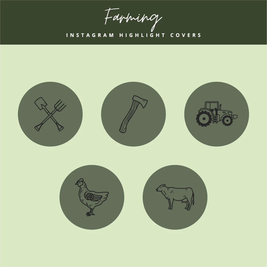 Farm Life Instagram Highlight Icons