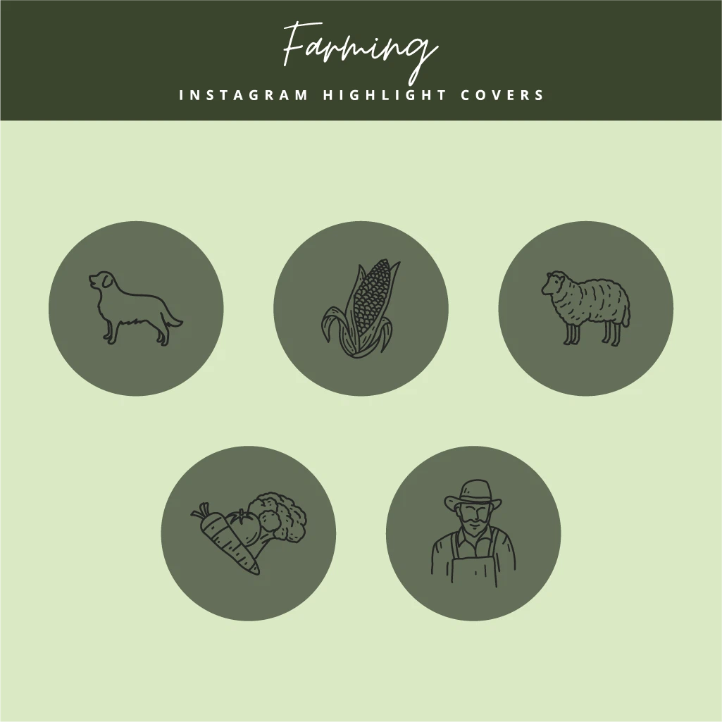 Farming Instagram Highlight Icons