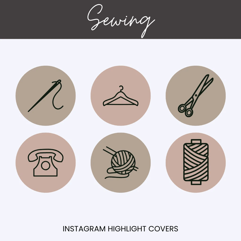 Fashion Sewing Instagram Highlight Covers