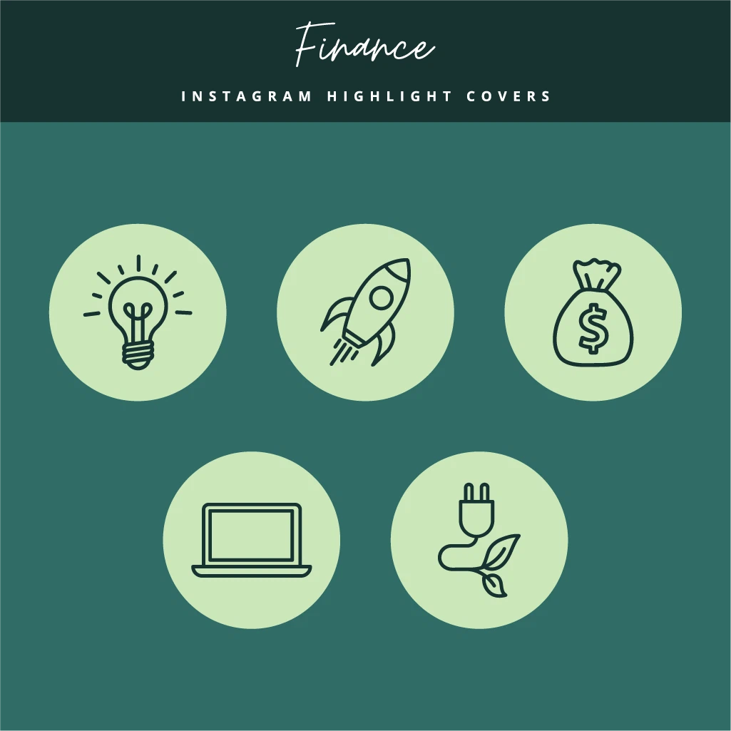 Finance Instagram Cover Set