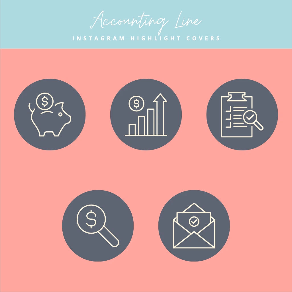 Financial Instagram Templates for Highlight Covers