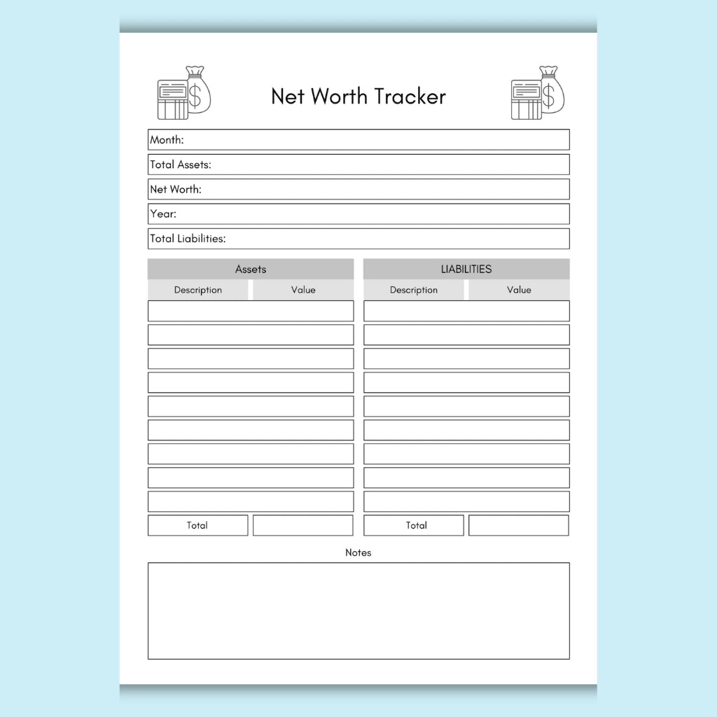 Financial Tracker Canva Template