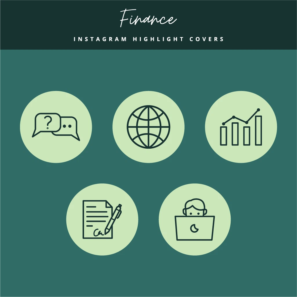 Fintech Instagram Highlight Icons