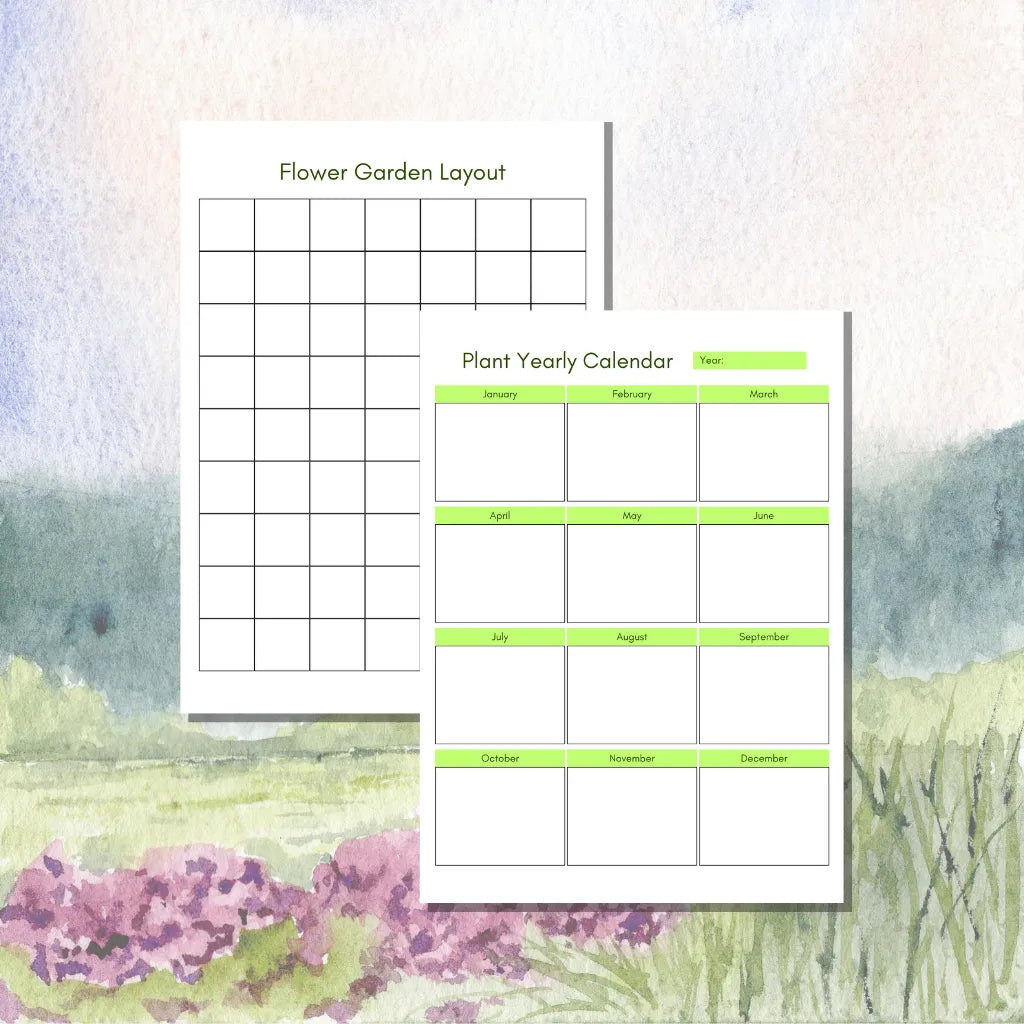 Garden Calendar & Layout Bundle