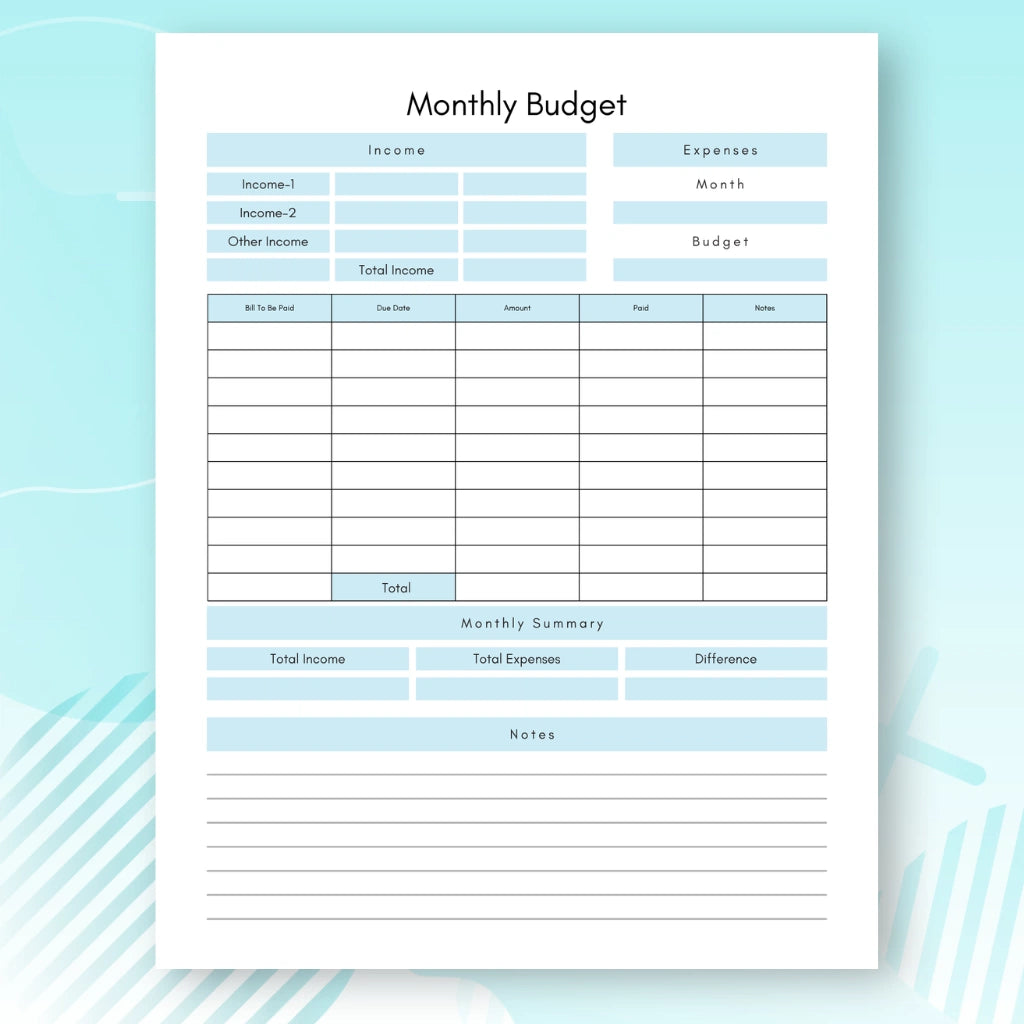 Goal Setting & Budgeting Canva Template