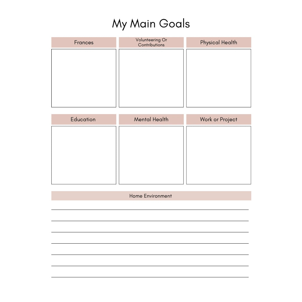 Goal Setting and Mental Health Tracker