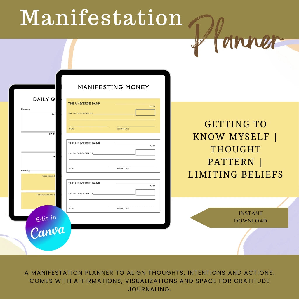 Gratitude Journal Canva Template