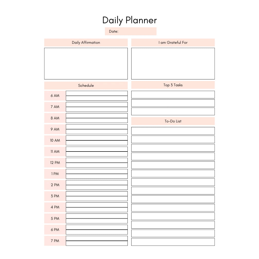 Guided Mental Health Planner