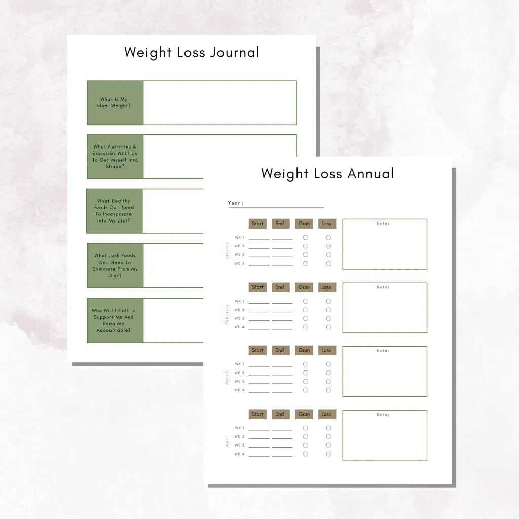 Healthy Lifestyle Journal Canva