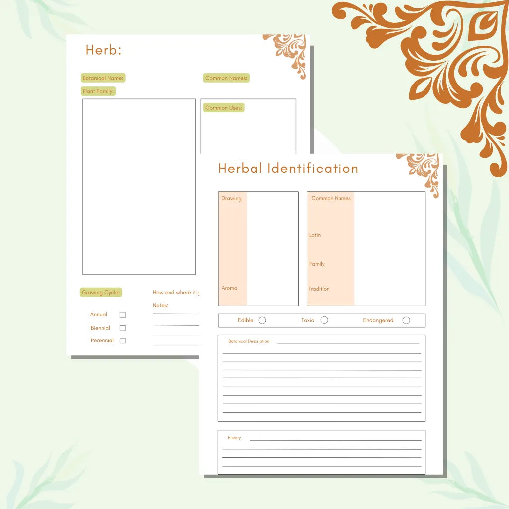Herbalism Digital Planner