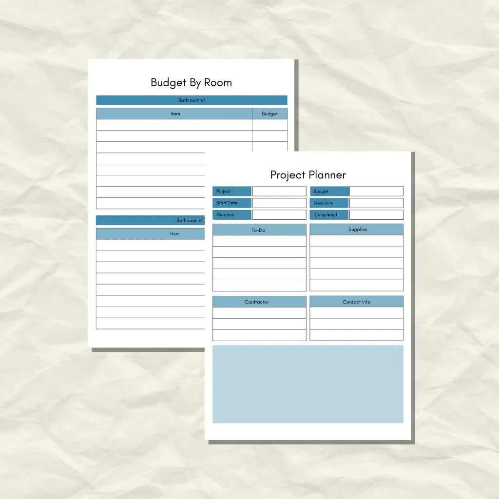Home Remodel Planner Canva Template