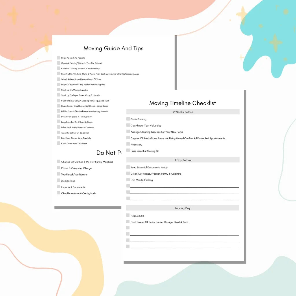 House Relocation Checklist