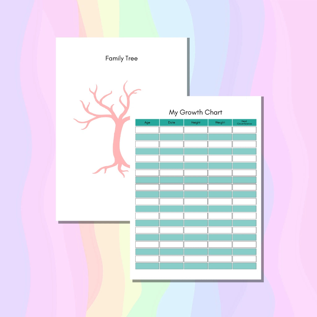 Infant Milestone Journal Canva Template