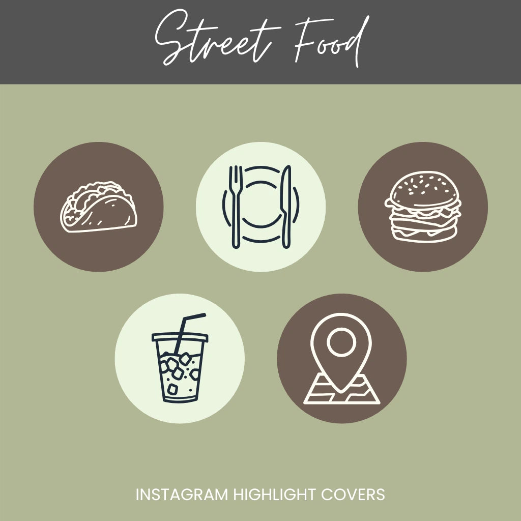 Instagram Highlight Cover for Food Vendors