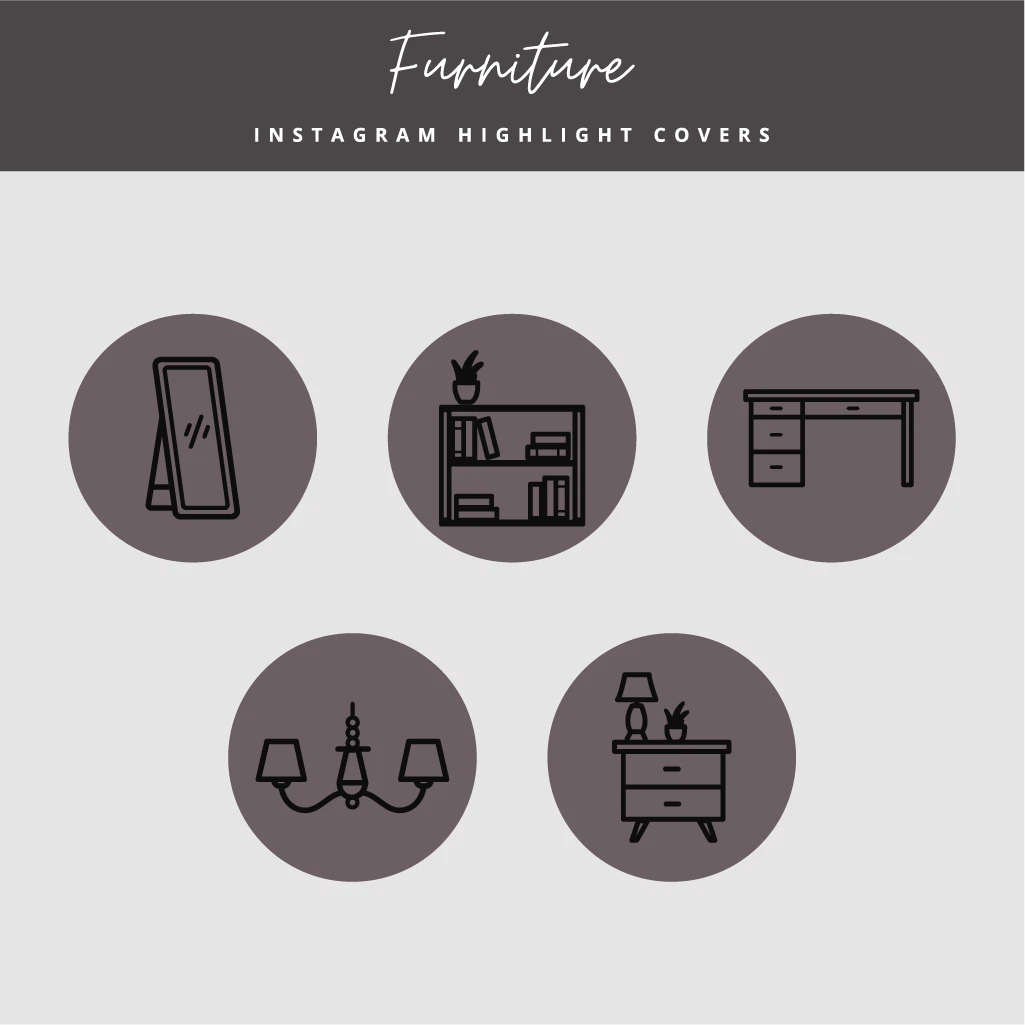Interior Design Highlight Covers for Instagram
