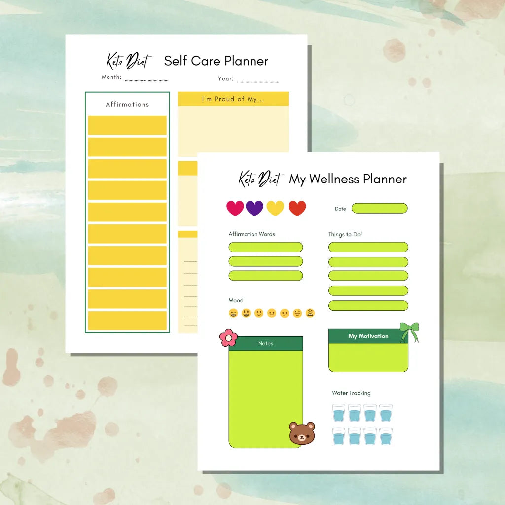 Keto Wellness & Self Care Planner
