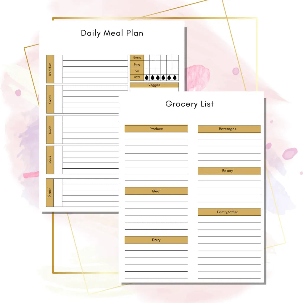 Meal & Nutrition Planner Canva Template