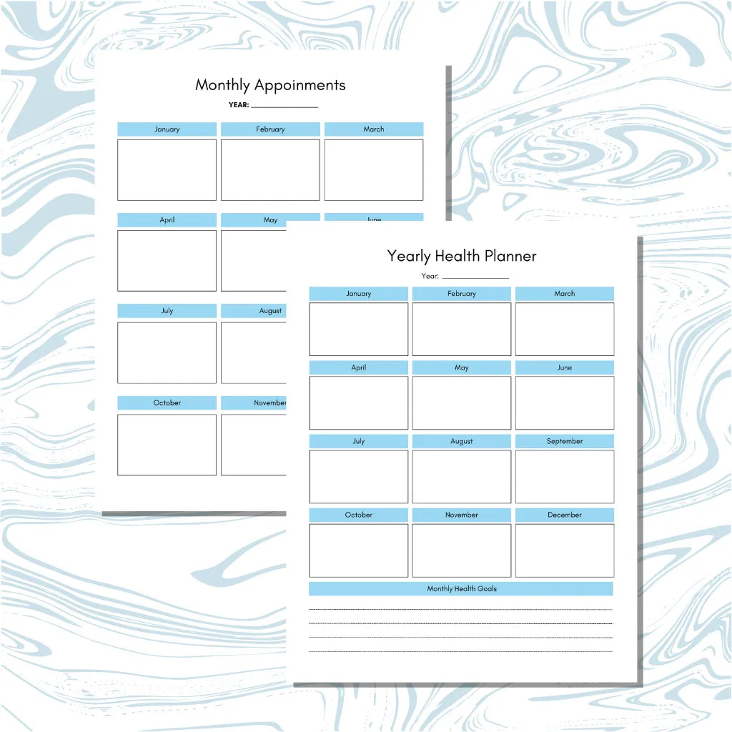 Medical History Planner Canva