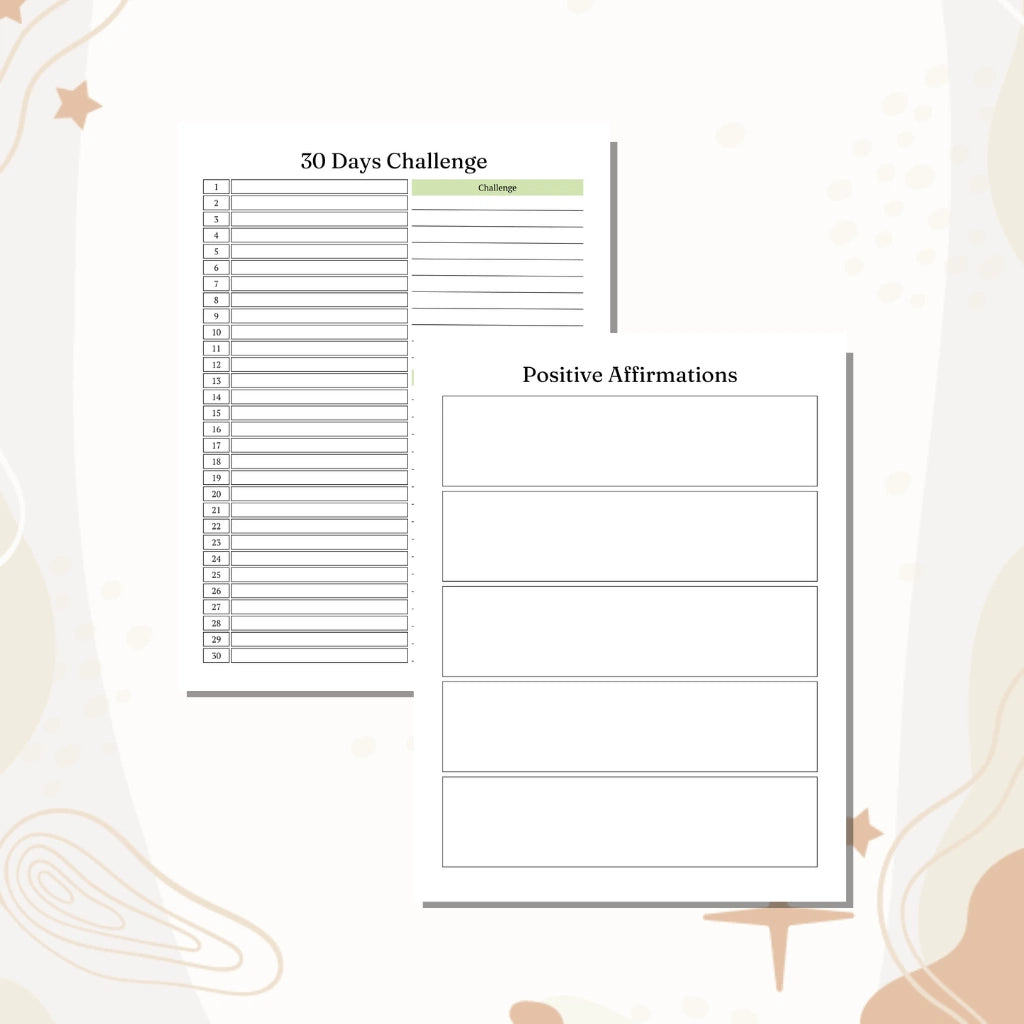 Mental Health Journal Template Canva