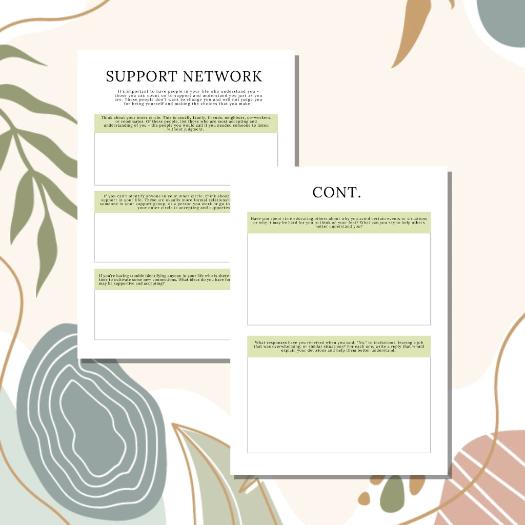 Mental Wellness Planner Template