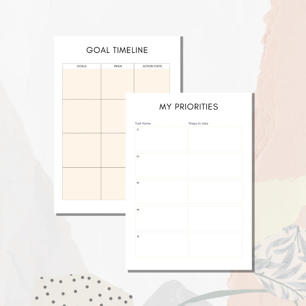 Minimalist Digital Planner Template