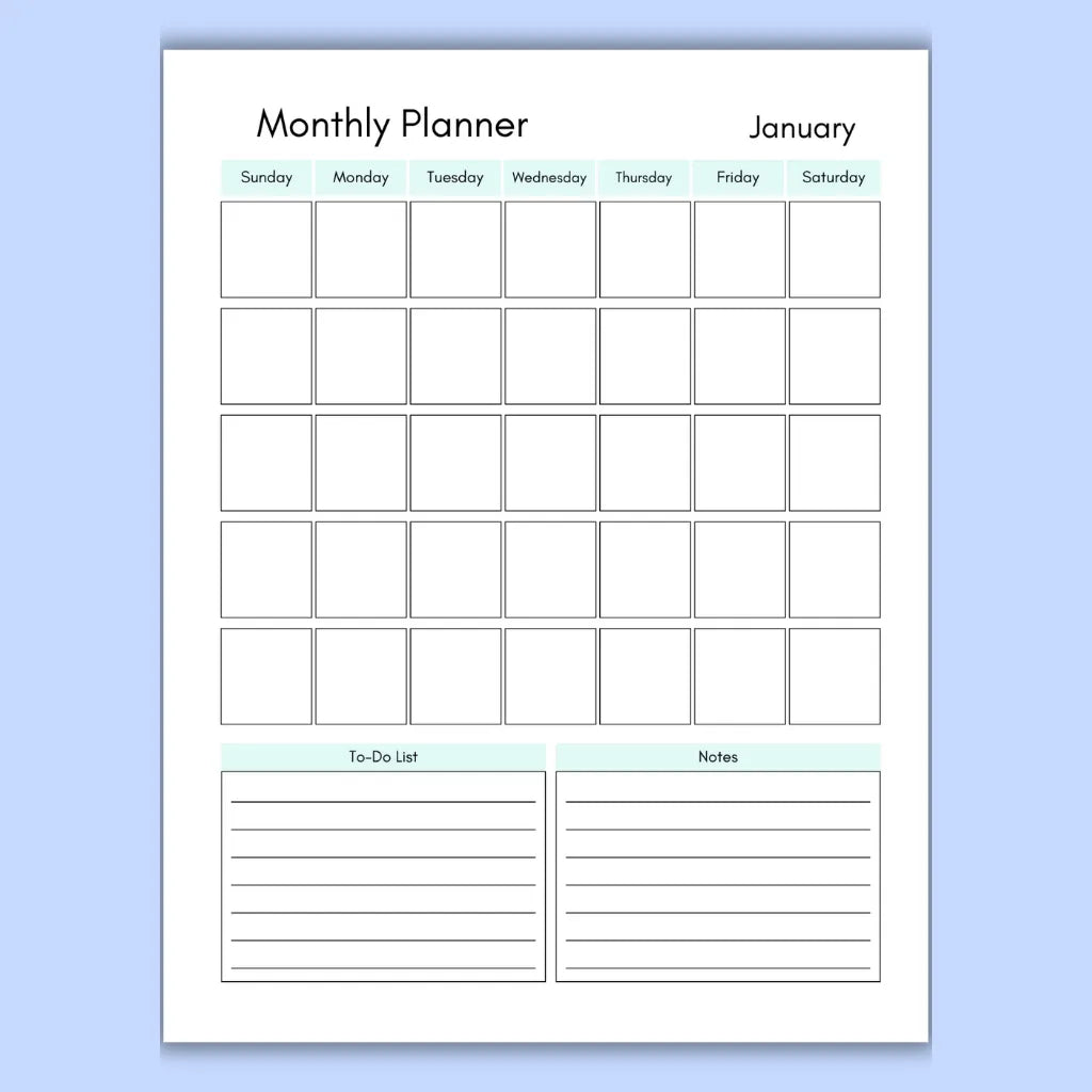 Monthly & Yearly Digital Planner