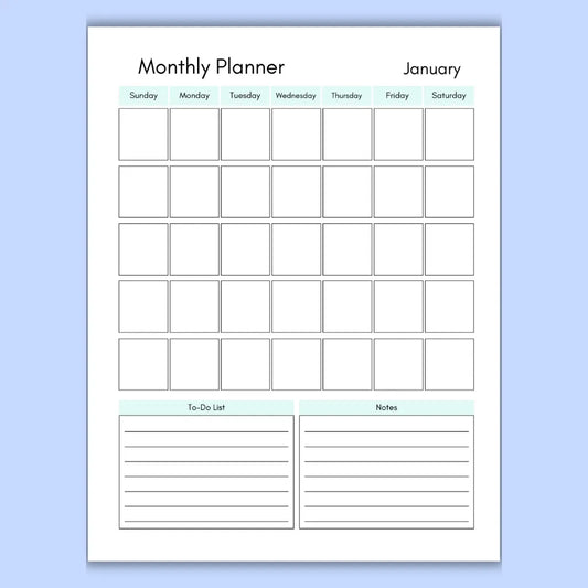 Monthly & Yearly Digital Planner