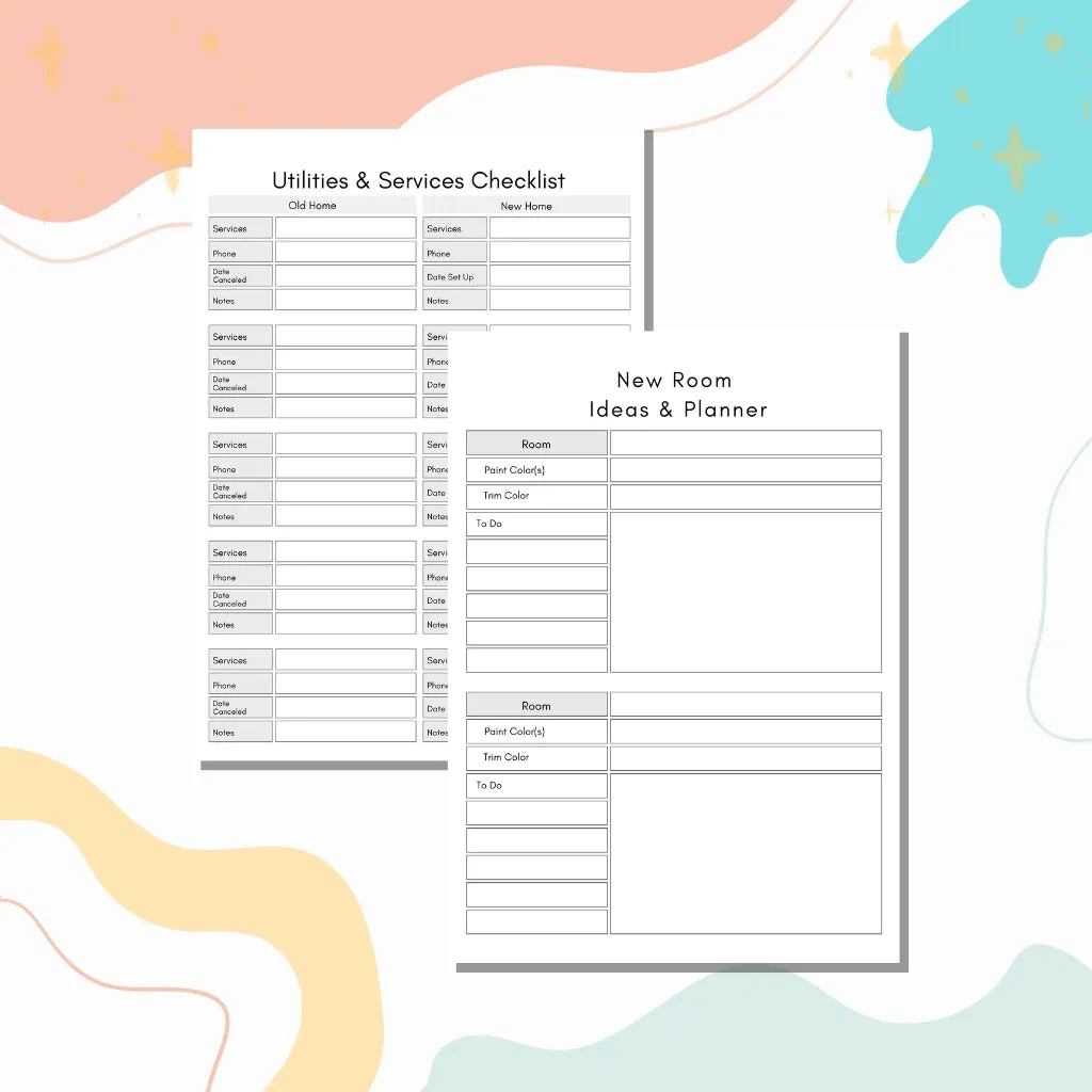 New Home Planning Template