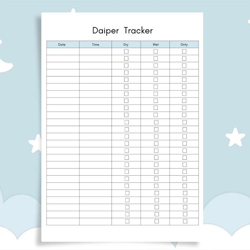 Newborn Schedule Tracker Canva