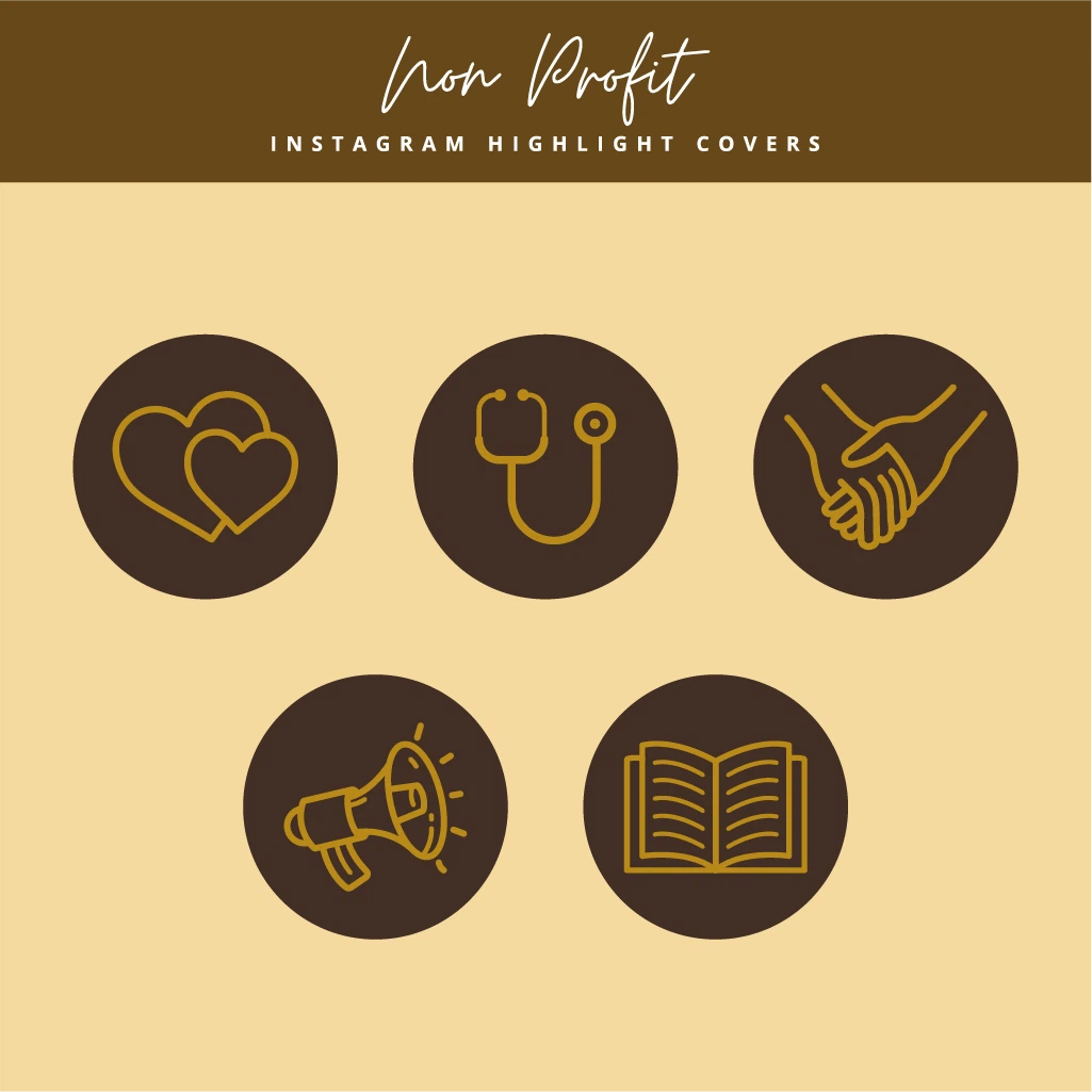 Non-Profit Instagram Highlight Covers for Fundraisers